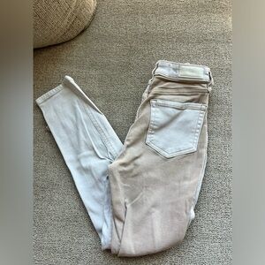 Hollister two colored high rise mom jeans